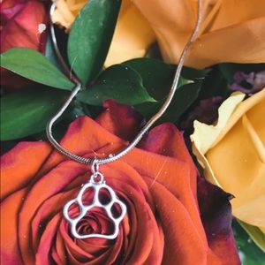 Paw print necklace / custom made / 16 inch chain
